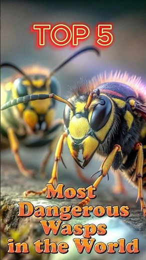 Top 5 Most Dangerous Wasps in the World #top5 #dangerous #wasps