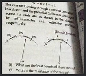 The current flowing in a circuit and the potential a resistor c... | Filo
