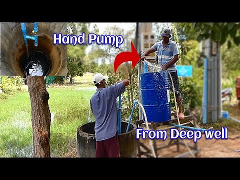 How to make hand pump from deep well - Amazing water pump from well