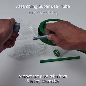 Super Beer Tube for KRUPS BeerTender Dispenser B90, B95, B100. One tube for up to 8 kegs or more. INLCLUDES one extra BONUS tube - good for up to 16 kegs.