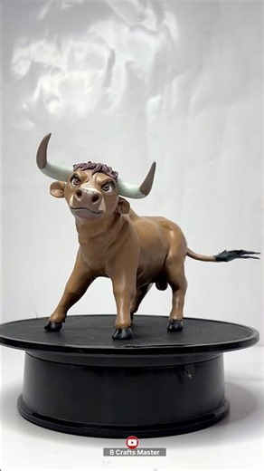 How I Made a Fierce Bull from Polymer Clay | Realistic Clay Sculpture #Shorts #clayartist