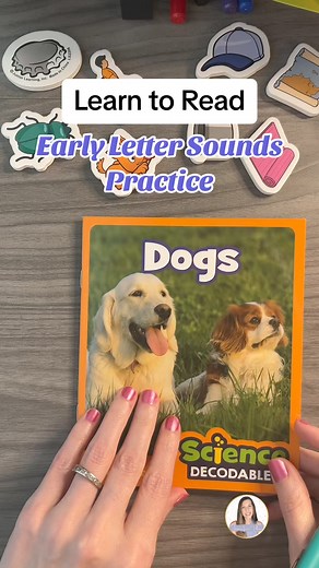 Sound drill! 🥳 Say your letter sounds with me. 🙌Comment DONE after you practice 3 times. 🎉The book in the video is from Beanstalk Books Science Decodable Readers Phase 2. 🐶 This set was gifted. #gifted #teachersofinstagram #teachersoftiktok #scienceofreading #structuredliteracy #phonics #phonemicawareness #foundationalskills #iteachfirst #prek #kindergarten #firstgrade #secondgrade #untileverychildcanread #ela #alphabet #lettersounds | Farmer Loves Phonics