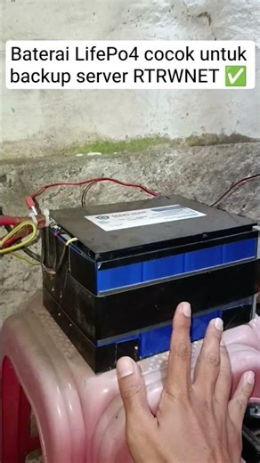 Lifepo4 battery suitable for RT RW net 12 volt server backup