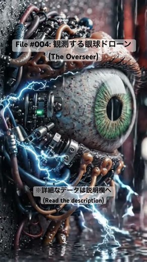 File #004: 観測する眼球ドローン (The Overseer) 👁️⚠️ #shorts