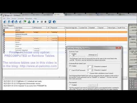 Rainbow Tables: Cracking Windows passwords