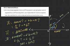 Part A: Mathematical Physics1. If a vector having magnitude of... | Filo