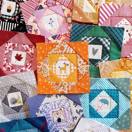 Quiltwist Economy Block – FPP Quilt Block Pattern | Foundation Paper Piecing PDF | 6 Sizes 2"–7" - Etsy