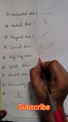 📏 Types of Lines in 15 Seconds! Can You Name All 9? 🤔#mathshorts