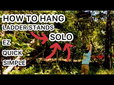 HOW TO HANG LADDERS STANDS BY URSELF