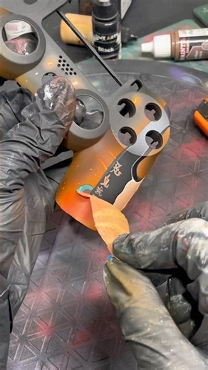 ASMR CUSTOM MANETTE PS4 #custom #art #demonslayer