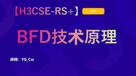 H3CSE-RS BFD技术原理