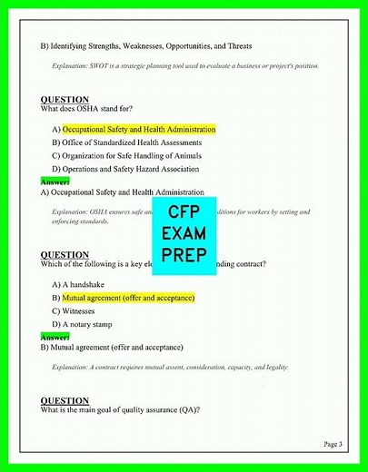 CFP Exam Prep Video 2026: Practice Questions and Study Guide for Certified Financial Planner Exam.