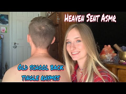 ASMR PURE TINGLES •back tingle rhymes🙌tracing & scratching
