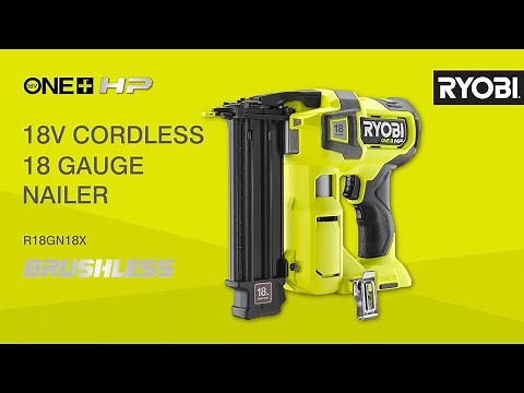 RYOBI® 18V ONE+™ HP Cordless Brushless 18 Gauge Nailer [R18GN18X]