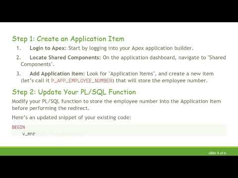 How to Redirect Users Based on Employee Roles in PL/SQL-Apex