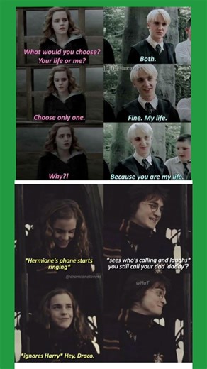Draco Said “You Are My Life” 🥺💚 | Dramione Edit | Harry Potter Emotional Scene #harrypotter #shorts