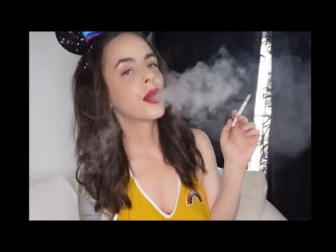 Girl night sweet cigarette lips smok new status video ll