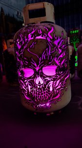 Flaming skull #Skull | Theeupcycler Metal Art