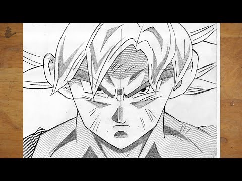 How To Draw Goku UI | Step by Step Tutorial | Beginners Drawing