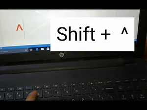 laptop me caret ka symbol kaise type kare !! how to type caret symbol in laptop keyboard