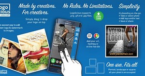 Download and run LogoLicious Add Your Logo App on PC & Mac (Emulator)