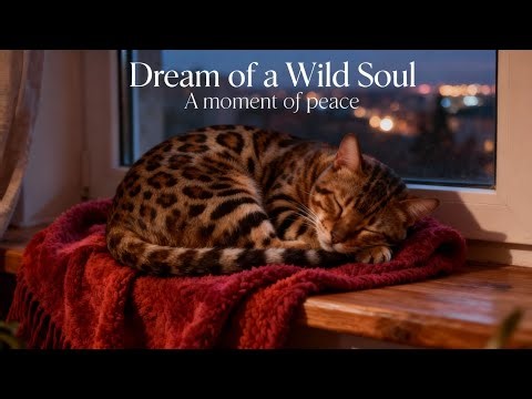 Just a Sleeping Bengal Cat: No Music, Pure Relaxation