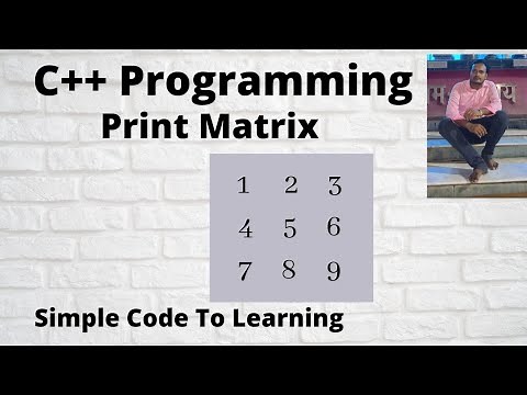 C++ Program To Print Matrix