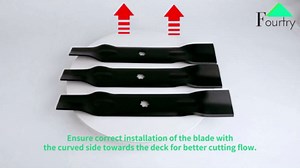 GY20852 Mower Blades Fit for John Dee re 48" Lawn Mower, GX21784 High Lift Mower Blades Compatible with 145 155C D140 D150 D160 LA130 LA140 LA145, Replace for GX21785 AM137757 AM141035, 3 Pack