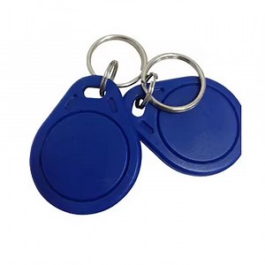 [Hot Item] Custom Logo Keychain 125kHz Keyfob Access Control System Door Key Featuring 13.56MHz RFID Communication Interface 1K Em4305 Chip