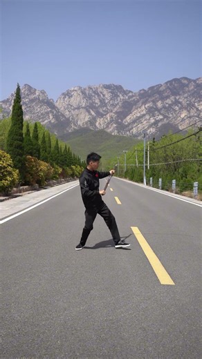 Wenge-handle Kirin Whip | Keel alloy chain, cracking loud at Songshan#chinesemartialarts