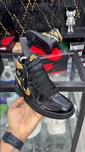 Nike Air Jordan 1 Retro High OG 'Black Metallic Gold' 🌟 #shorts