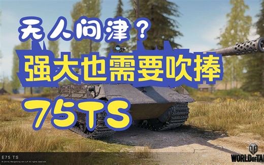 【坦克世界】别人不会告诉你的强势8金，对线不怂高级车的E75TS！