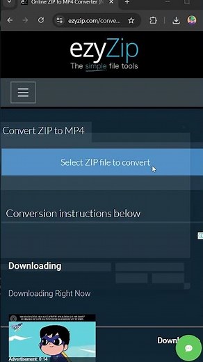 📦 Convert ZIP to MP4 on Your Browser | No Software Installation Required