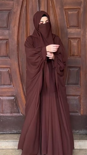 Abayas Darulhijab on Instagram: "Double Tie Kaftan Abaya Set 🖤 Full Set Includes: ✅ Abaya ✅ Coat ✅ Hijab ✅ Niqab Fabric: Korean Nida 📦13 Beautiful colours available ( Dark Green, Purple, Black, Beige, Maroon, Magenta, Olive, Lilac, Pink, Teal, Dark Blue, Skyblue, White, Light Brown, Brown INBOX us for Order"