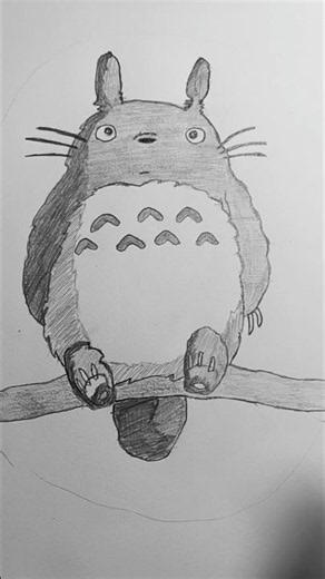【中3】トトロの描き方✍️ #イラスト #となりのトトロ #ジブリ #illustration