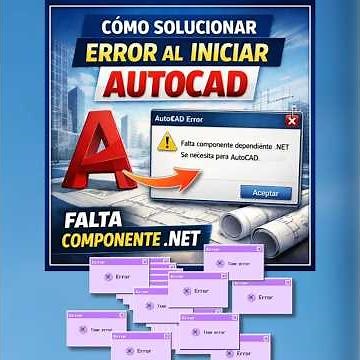 Como Solucionar Error al Iniciar AutoCAD ⚠️ Falta un Componente Dependientes .NET ✅ Facil y Rapido ✅