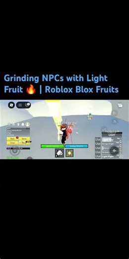 🔥 Light Fruit OP! NPCs Destroyed & Fast Level Up 💥 | Blox Fruits Roblox ⚡