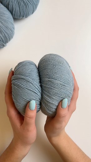 For a yarn combination that is soft, kid friendly and has certain elasticity, try working together DROPS Sky 15, aquamarine with DROPS Baby Merino 43, light sea green. The result is warm and itch-free, with a knitting tension of about 17 stitches = 10 cm using 6 mm needles, which is a perfect fit for our Yarn Group C patterns. Remember however that knitting tension varies from person to person and that the suggested needle size is only a guide. You can adjust the needle size or try to get a diff