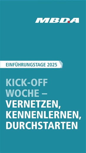 EINFÜHRUNGSTAGE 2025 BEI MBDA DEUTSCHLAND: VERNETZEN, KENNENLERNEN, DURCHSTARTEN Nach dem Onboarding Ende August ging es für unsere neuen Azubis und dualen Bachelor-Studierenden letzte Woche für fünf intensive Tage ins Kloster Plankstetten, um gemeinsam zu wachsen, zu lernen und sich kennenzulernen. Neben Infos über unsere Unternehmensstruktur und betriebliche Abläufe standen unter anderem Workshops, Fallbeispiele und stärkenorientiertes Teambuilding auf der Agenda. Ein Spieleabend und ein gemei