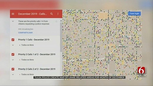 Tulsa Police Map Arrests To Show Citizens Where Crimes Are Taking Place