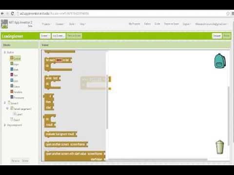 MIT APP Inventor 2 - How to make a Loading screen for Android App