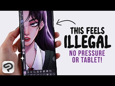 Digital Art using ONLY the Phone 📱🖍️ Digital Artist on a Budget!
