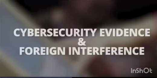 Election fraud Cybersecurity evidence: Foreign interference in the election—China/Serbia/Iran/Venezuela/Cuba/Italy/Canada—this is an act of war. Treason! We have all the evidence! We have them all.