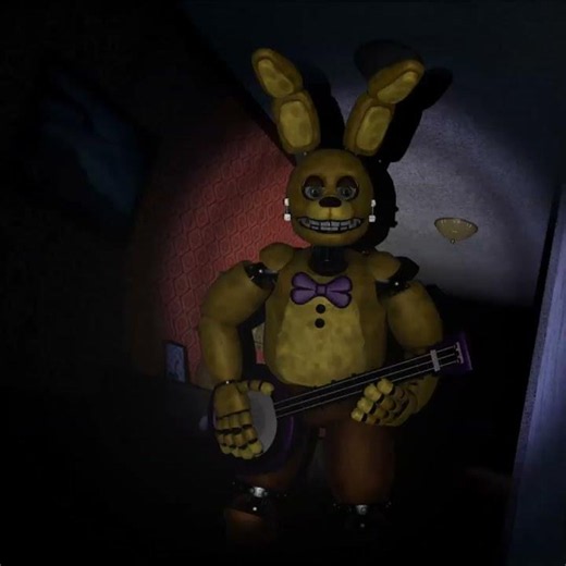 FNaF 4 But Spring Bonnie Replaced Bonnie (FNaF Jumpscares)