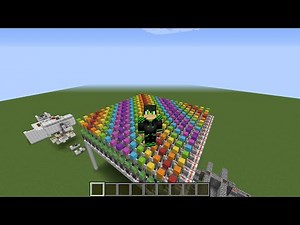 #1- Redstone tutorial - How to make a Rainbow Wave machine.