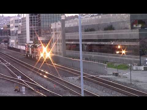 Railfanning Downtown Seattle WA