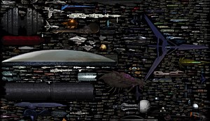 Massive Sci-Fi Spaceship Chart #ArtTuesday