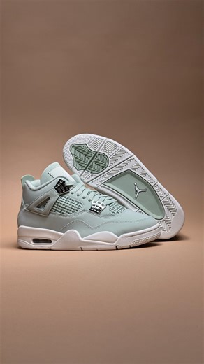 2.3K views · 1.5K reactions | The new Air Jordan 4 “Abundance” is as clean as it gets. Take a closer look at this fresh colorway. | Stadium Goods | Facebook