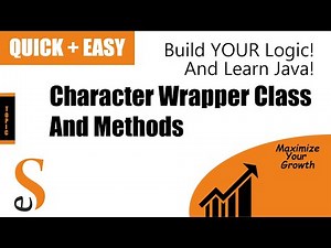 # 14 | Character | Wrapper Class| BlueJ| Java | Methods Of Character Class