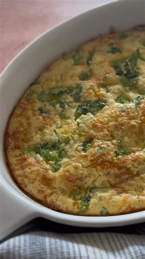 This broccoli puff uses steam-in-a-bag broccoli, biscuit mix, and cheese to make this a dish the whole guest list will enjoy. Ingredients: 1 10-ounce packages frozen steamable broccoli 1 cup Bisquick baking mix 1 cup whole milk 2 eggs 1/2 teaspoon salt 1/4 teaspoon pepper 1 cup shredded cheese #sidedish #sidedishrecipe #broccoli #eatyourvegetables #christmasrecipe #holidaydinnerideas #holidaydinner #easysidedish #kidfriendlyrecipe #bisquick #bisquickrecipe #recipevideo #recipesoftiktok #recipesf